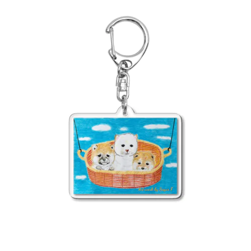 シバイヌ（子犬）バージョン2 Acrylic Key Chain