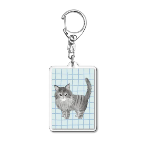 ノルウェージャンフォレストキャットのノエル Acrylic Key Chain