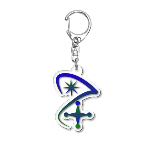 数字デザインシリーズ「7」 Acrylic Key Chain