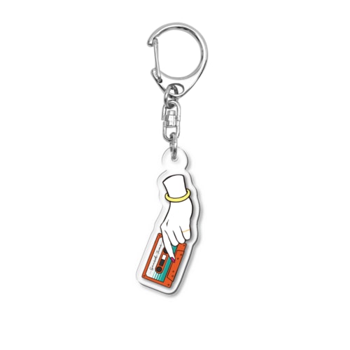 ミックステープを君に(オレンジ) Acrylic Key Chain