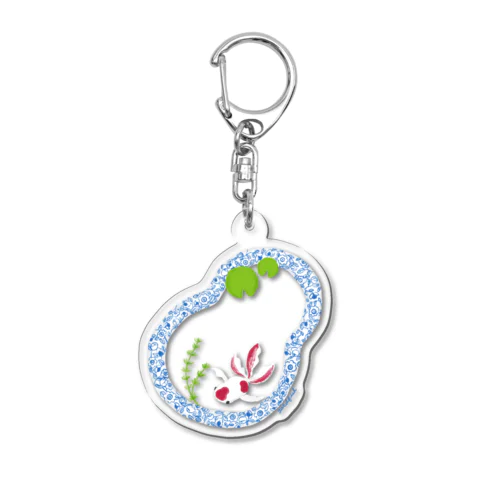 goldfish-pool Acrylic Key Chain