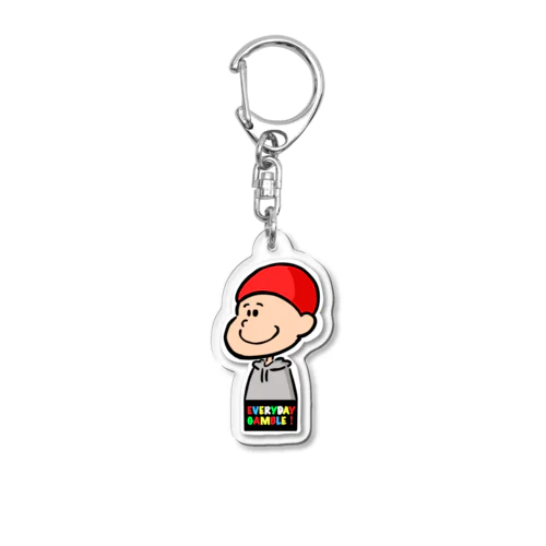 タカユキくんTシャツ『everyday gamble』 Acrylic Key Chain