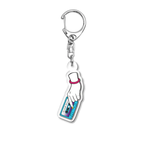 ミックステープを君に(ブルー) Acrylic Key Chain