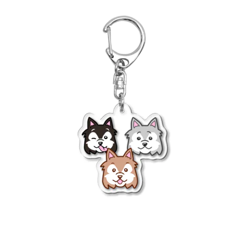 わんわん♡わんダフル　ハスキー編 Acrylic Key Chain