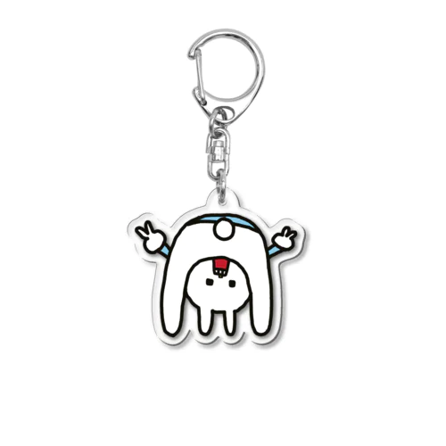 ウサギのウーのバァーっとした Acrylic Key Chain