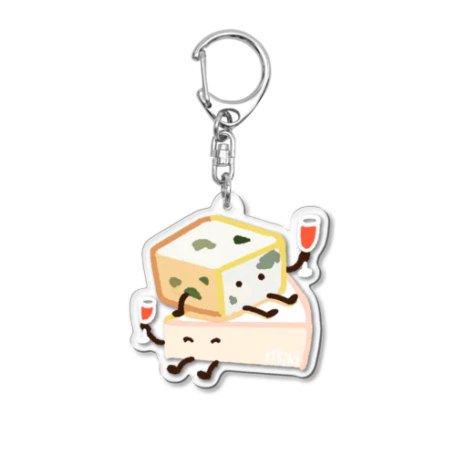 チーズさんたち Acrylic Key Chain