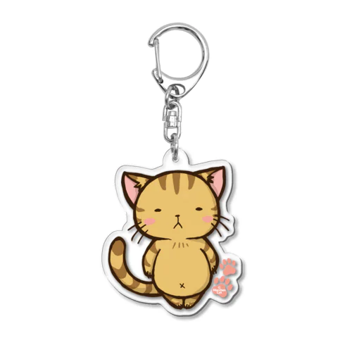 【きなこ】のほほんネコさん【猫アクリルキーホルダー】 Acrylic Key Chain