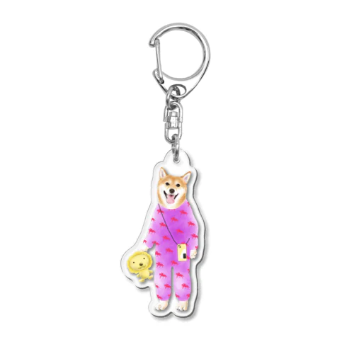 柴愛 Acrylic Key Chain