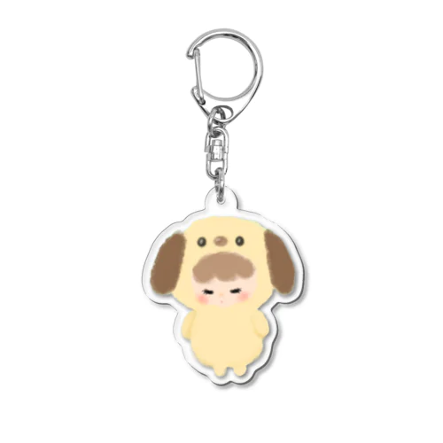 ふわふわわんちゃん Acrylic Key Chain