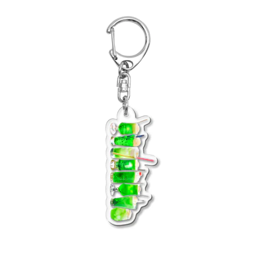 クリームソーダの整列 Acrylic Key Chain