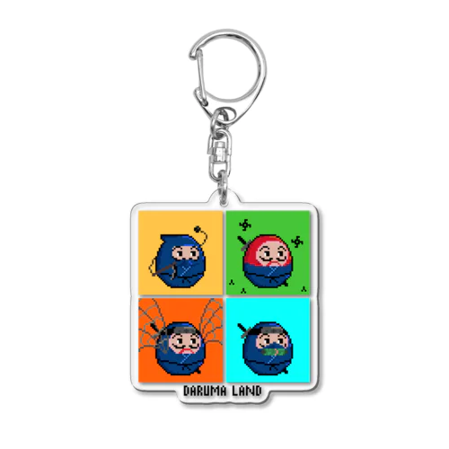 ニンジャDaruma Acrylic Key Chain