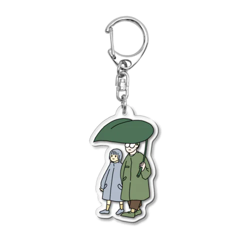 なかよし雨の日 Acrylic Key Chain