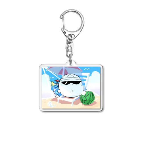 ながしめおばけ Acrylic Key Chain