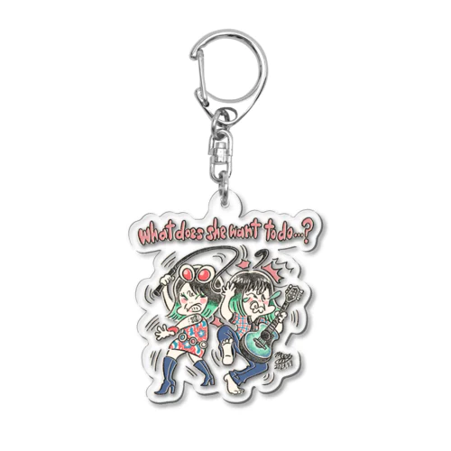 くっすん「この人は何がしたいんだろう」レコ発グッズ Acrylic Key Chain