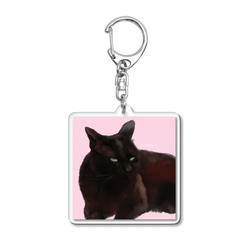 【うちねこちゃん】くろちゃん Acrylic Key Chain