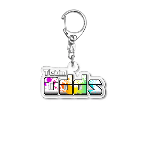 TeamOdds ホワイトロゴマーク Acrylic Key Chain
