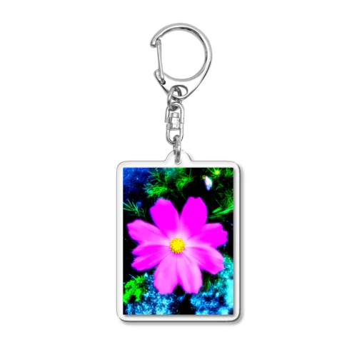 鮮やかな花 Acrylic Key Chain