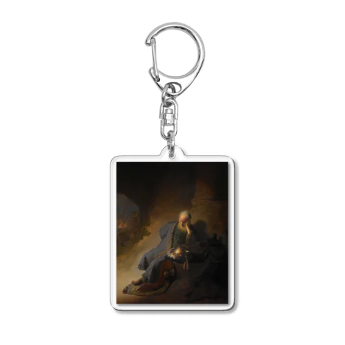 エルサレムの滅亡を嘆くエレミヤ /  Jeremiah Lamenting the Destruction of Jerusalem Acrylic Key Chain