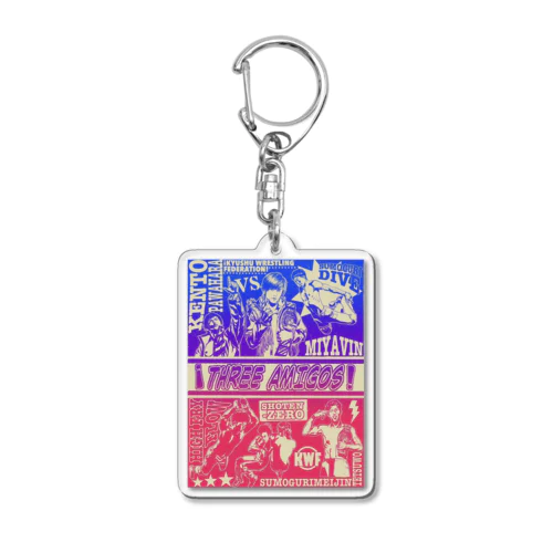 THREE AMIGOS Acrylic Key Chain