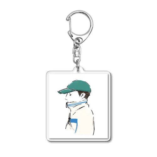 優しい色のボーイッシュ Acrylic Key Chain