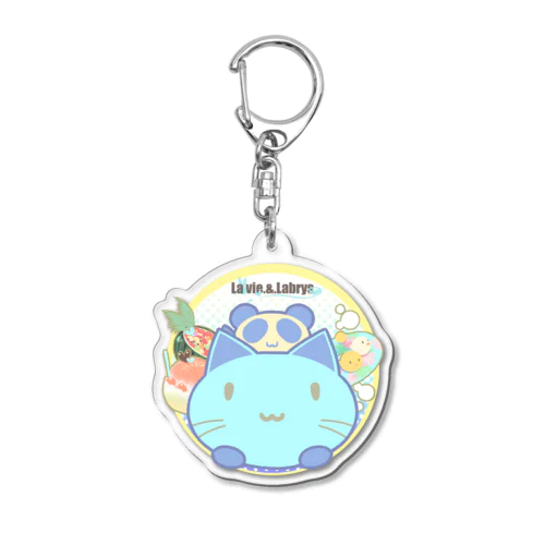 【にゃるぱんだ★キーホルダー・夏】 Acrylic Key Chain