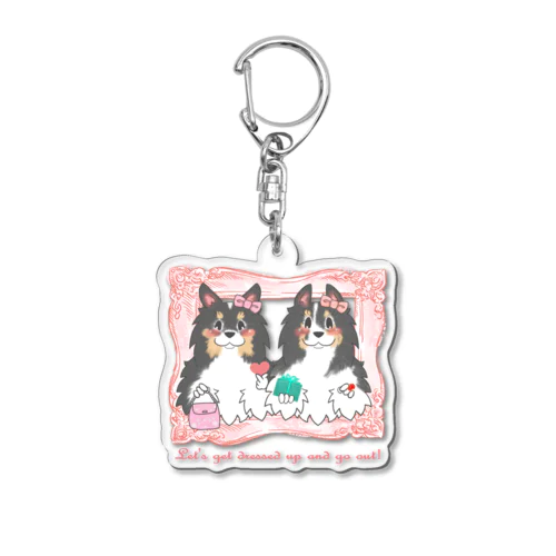 お洒落してお出掛けしよっ！ Acrylic Key Chain