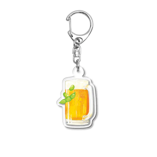 枝豆のヘルシーさでごまかせると思っている Acrylic Key Chain