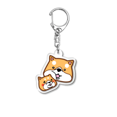 柴犬仲良ぴ親子 Acrylic Key Chain