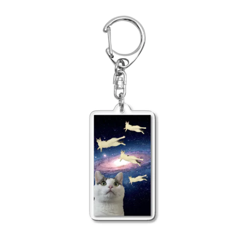 宇宙おふみ（飛行） Acrylic Key Chain