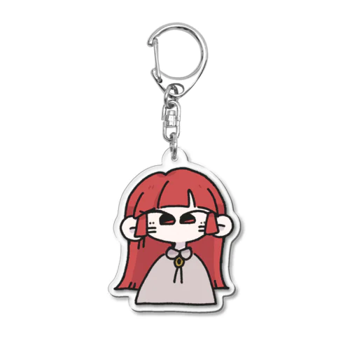 極悪非道ならぶねこ Acrylic Key Chain