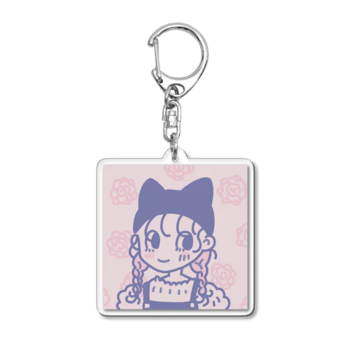 猫耳帽子の女の子 Acrylic Key Chain