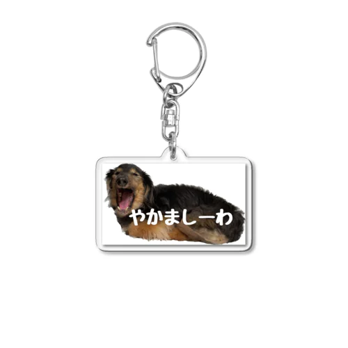 あなぐま会長 心の叫び【やかましーわ】 Acrylic Key Chain