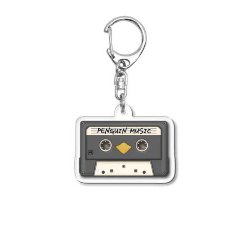 ペンギンのカセットテープ Acrylic Key Chain