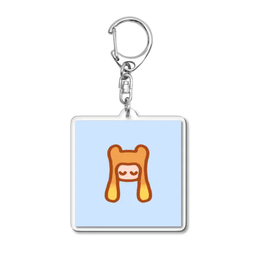 オレンジかぶりもの Acrylic Key Chain