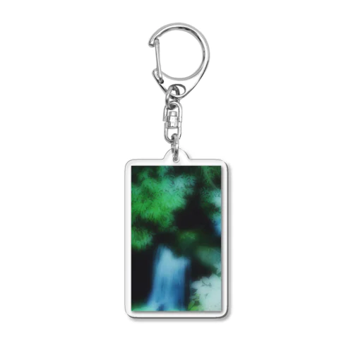 川のせせらぎ Acrylic Key Chain