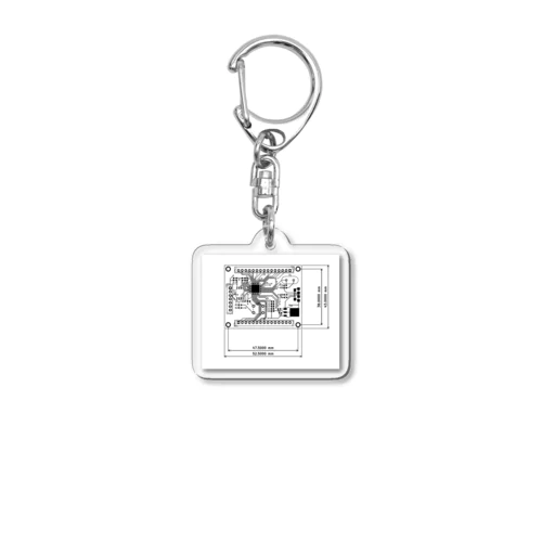 X pico board (RP2040) Acrylic Key Chain