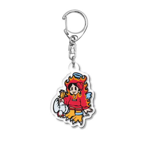 めらめらちゃん Acrylic Key Chain