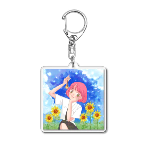 夏のサブカル女子 Acrylic Key Chain