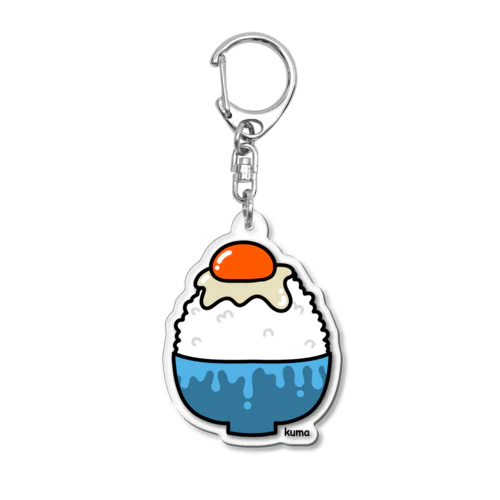 卵かけご飯 Acrylic Key Chain