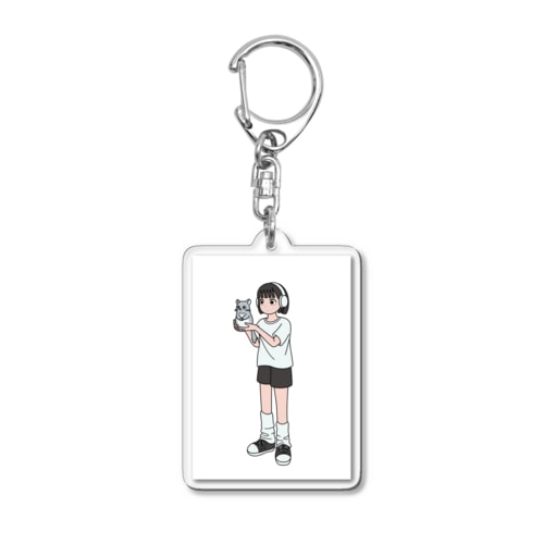狩野ちゃんとごまちゃん Acrylic Key Chain