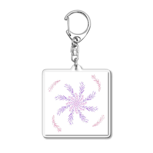 ラベンダーのマンダラ Acrylic Key Chain