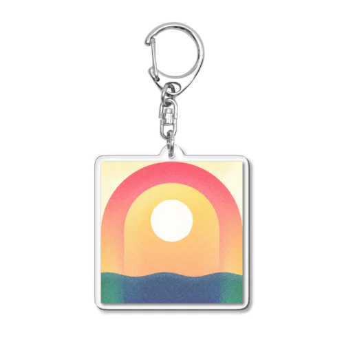 海と太陽 Acrylic Key Chain