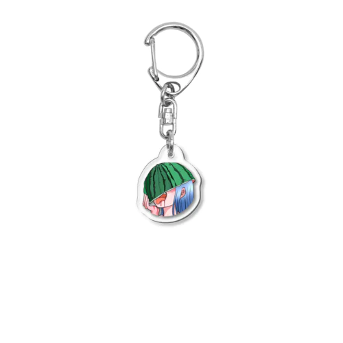 恐怖！スイカ女 Acrylic Key Chain