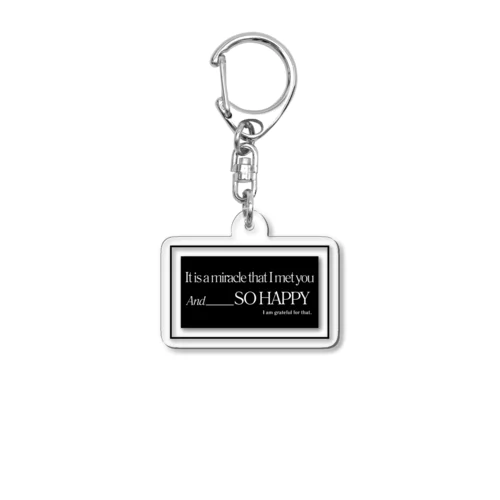 SO HAPPY　 Acrylic Key Chain