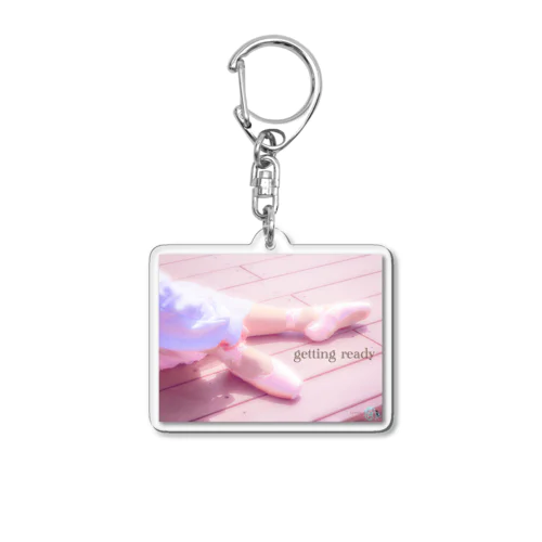 getting ready  Acrylic Key Chain