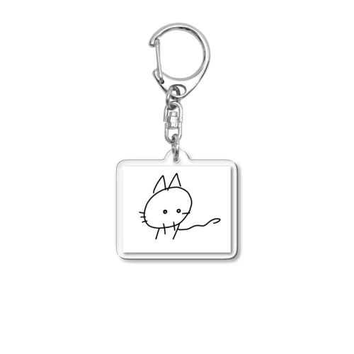 かおねこ Acrylic Key Chain