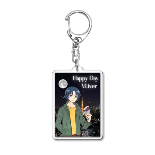 なもさんと夜 Acrylic Key Chain