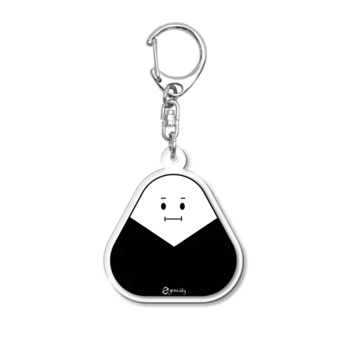 おにぎり 一文字（V字） Acrylic Key Chain