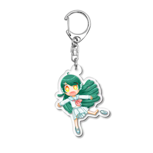 セーラー宇宙人緑髪ちゃん(緑髪ちゃんズ) Acrylic Key Chain