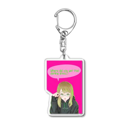 【メガネガール】 Acrylic Key Chain